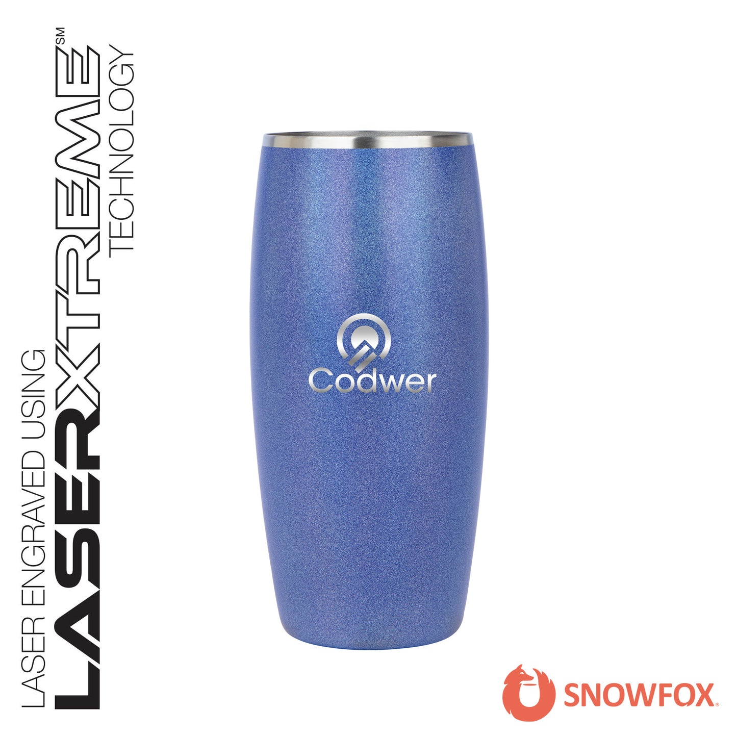 Snowfox® 18 oz. Shimmer Series Vacuum Insulated Beer Tumbler