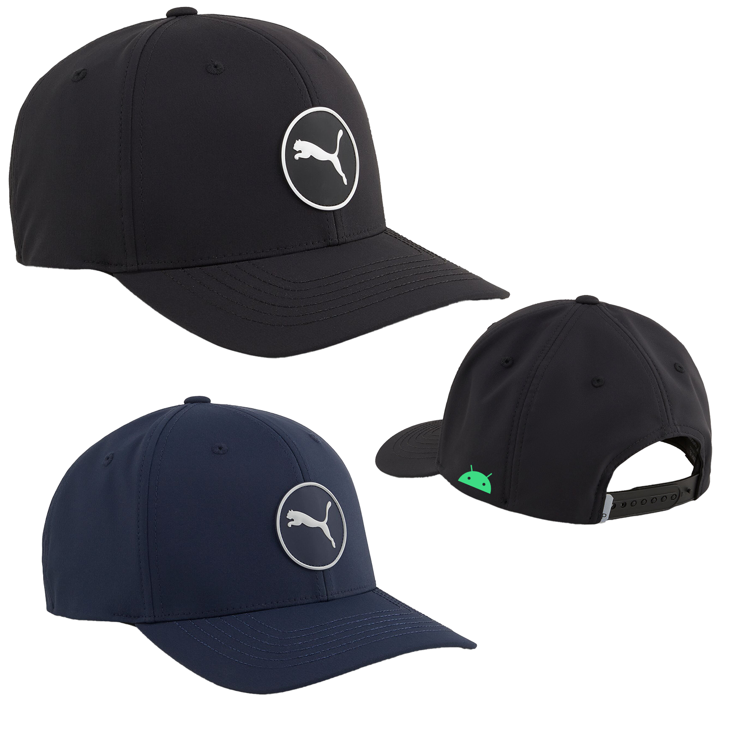 Black Puma Circle Cat Tech Cap