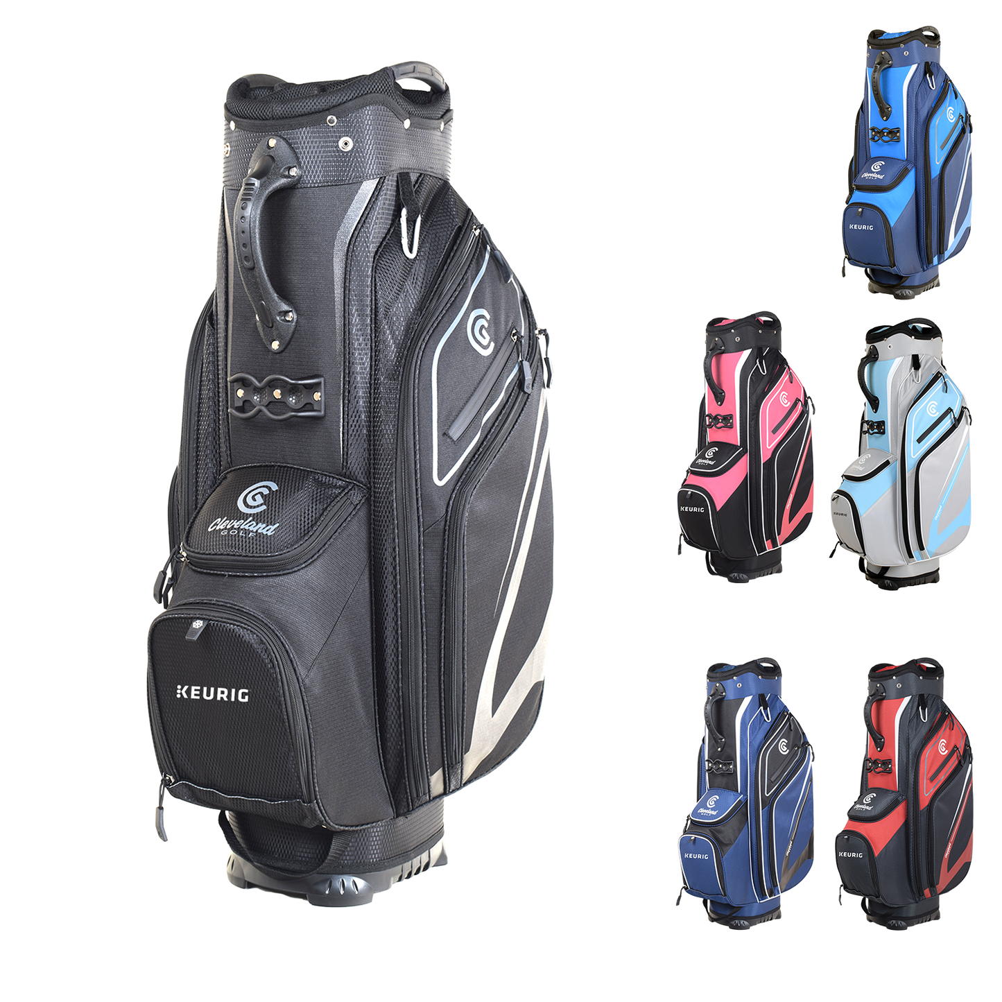 Black Black Cleveland Golf Lightweight Cart Bag