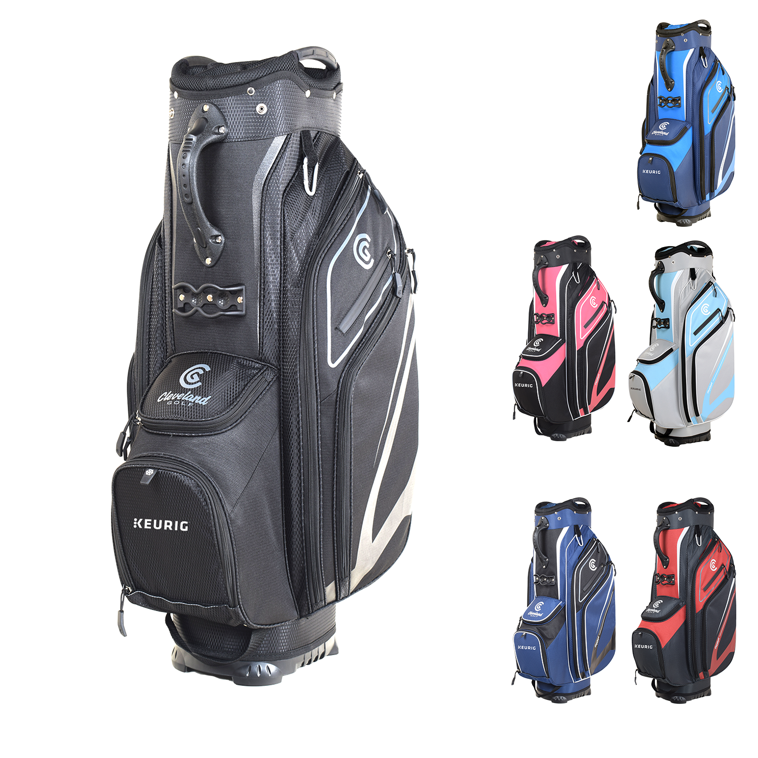 Black Black Cleveland Golf Lightweight Cart Bag