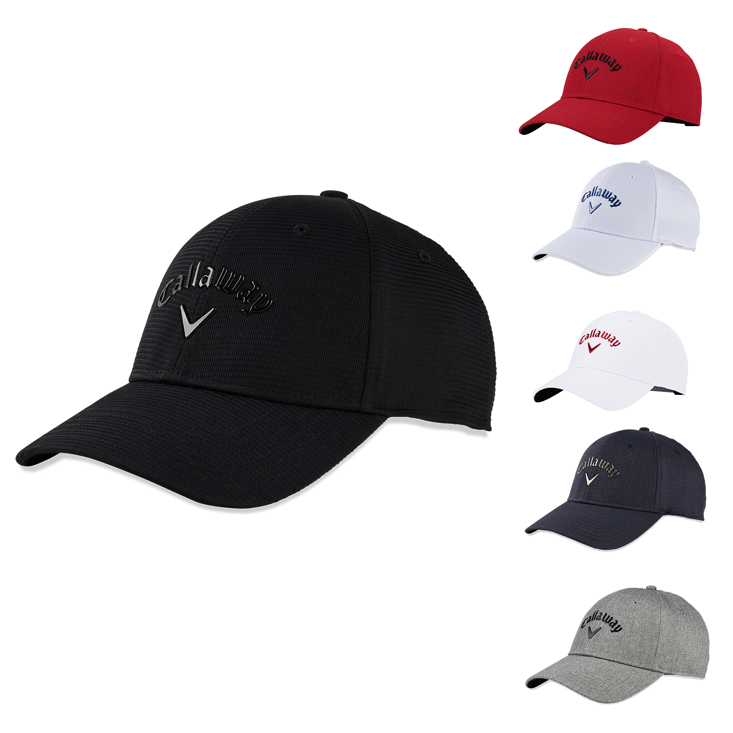 Black Callaway Liquid Metal Golf Cap