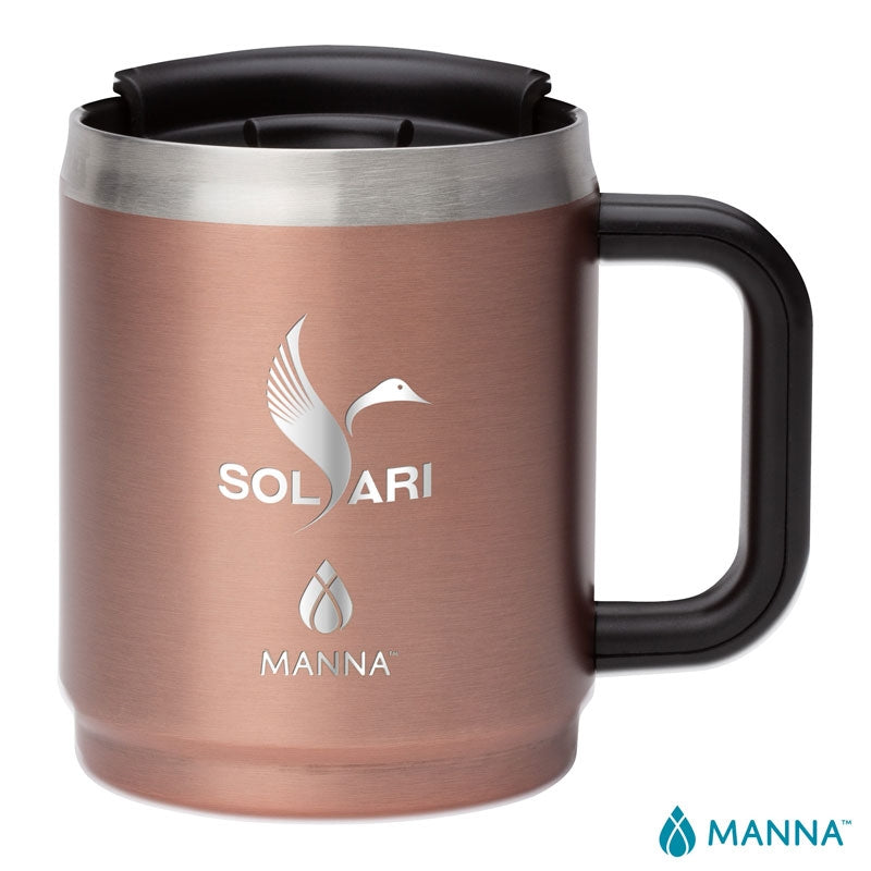 Copper Manna™ 14 oz. Boulder Stainless Steel Camping Mug w/ Handle