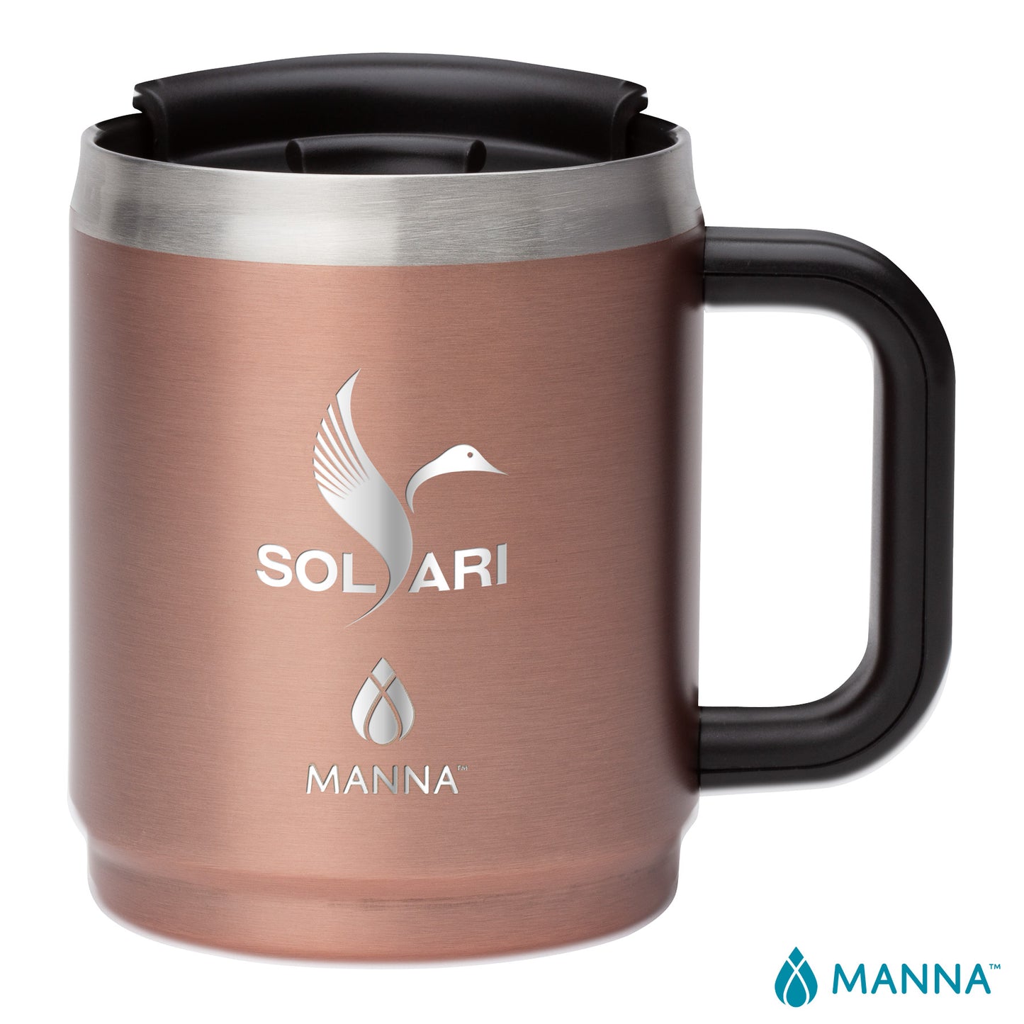 Manna™ 14 oz. Boulder Stainless Steel Camping Mug w/ Handle