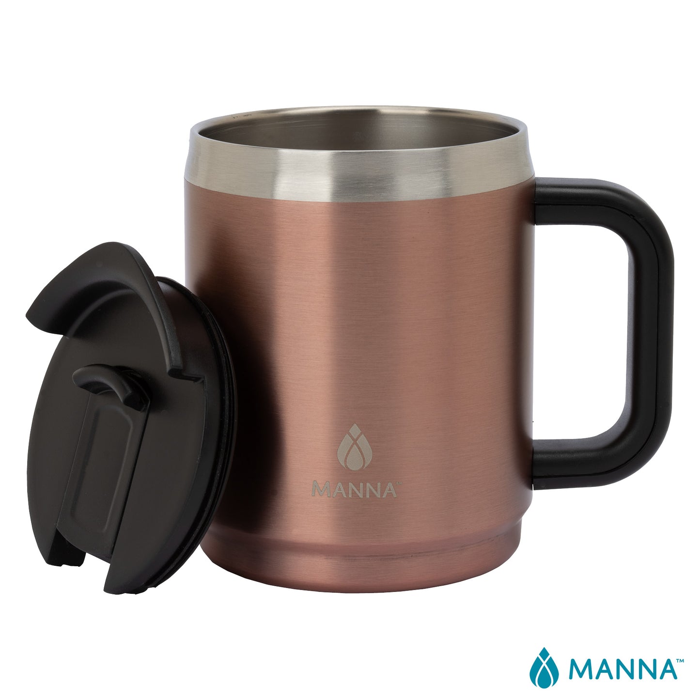 Manna™ 14 oz. Boulder Stainless Steel Camping Mug w/ Handle