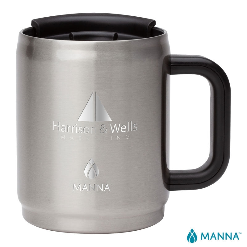 Manna™ 14 oz. Boulder Stainless Steel Camping Mug w/ Handle