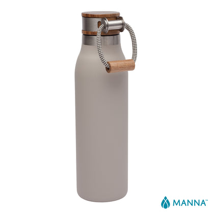 Manna™ 18 oz. Ascend Stainless Steel Water Bottle w/ Acacia Lid