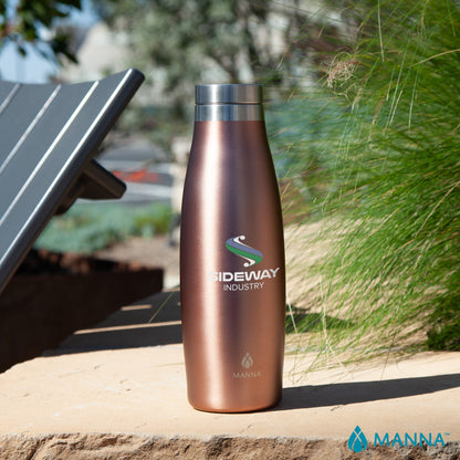 Manna™ 18 oz. Oasis Stainless Steel Water Bottle w/ Marble Lid