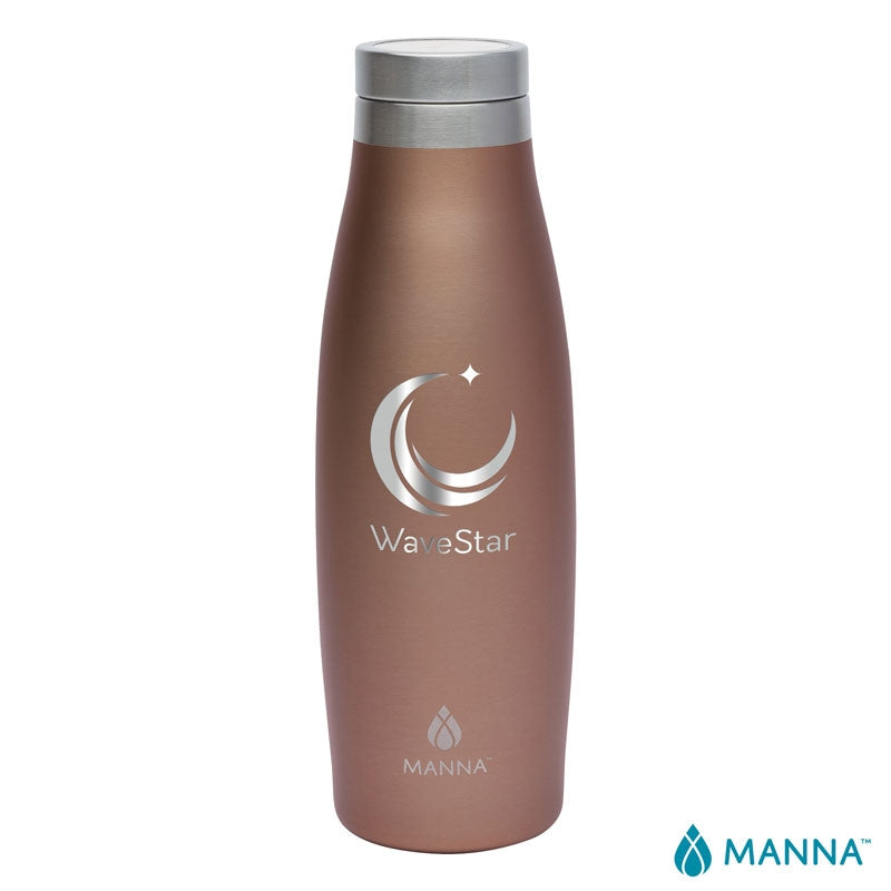 Manna™ 18 oz. Oasis Stainless Steel Water Bottle w/ Marble Lid