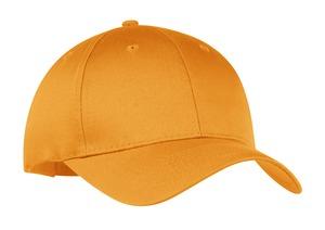 Athletic Gold Port & Co Six-Panel Twill Cap. CP80