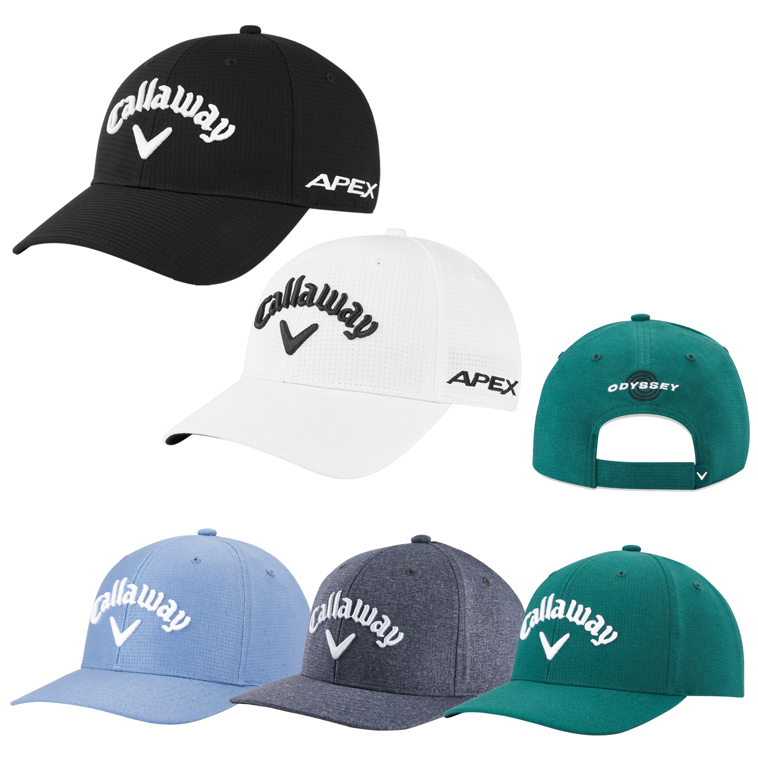 Black White Callaway Performance Pro Cap