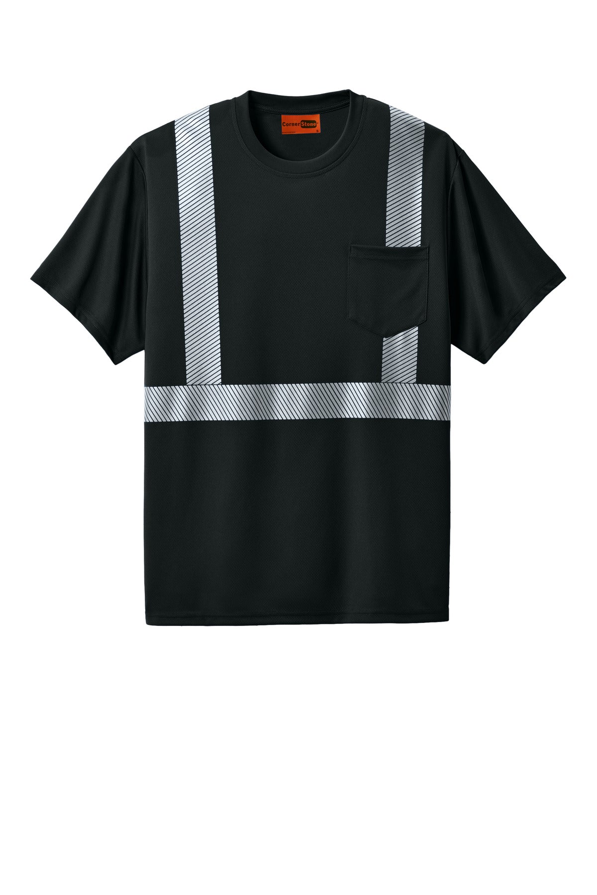 CornerStone Enhanced Visibility Segmented Tape Tee CS206