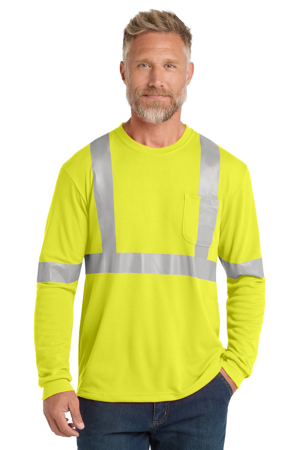 SanMar CS401LS_safetyyellow_model_front.jpg