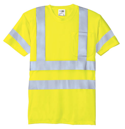 CornerStone - ANSI 107 Class 3 Short Sleeve Snag-Resistant Reflective T-Shirt. CS408