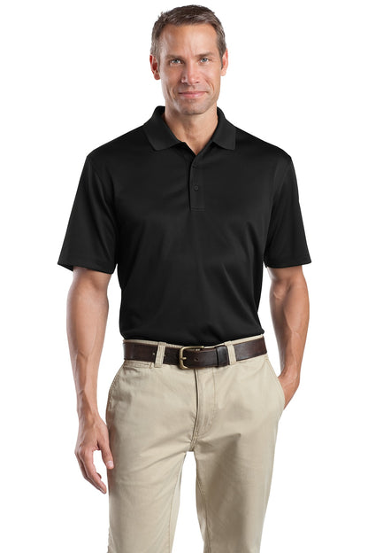 Front View of Black CornerStone Tall Select Snag-Proof Polo. TLCS412  - XLT