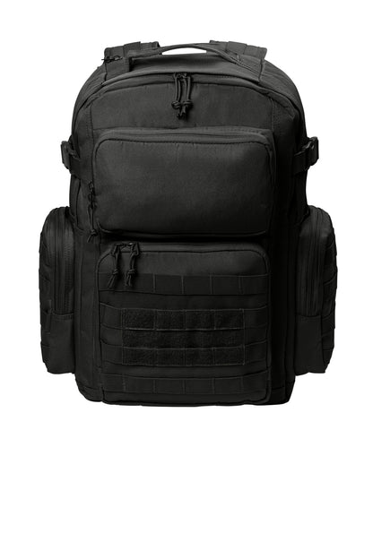 Front View of Black CornerStone Tactical Backpack CSB205