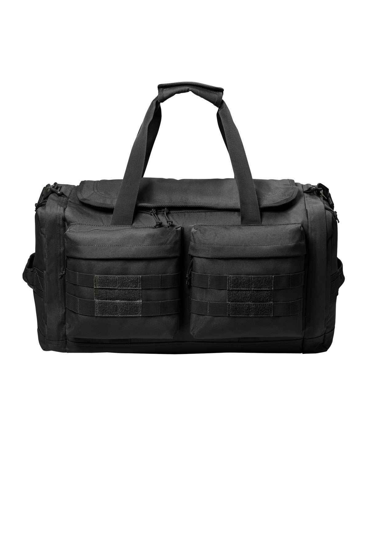Front View of Black CornerStone Tactical Duffel CSB815