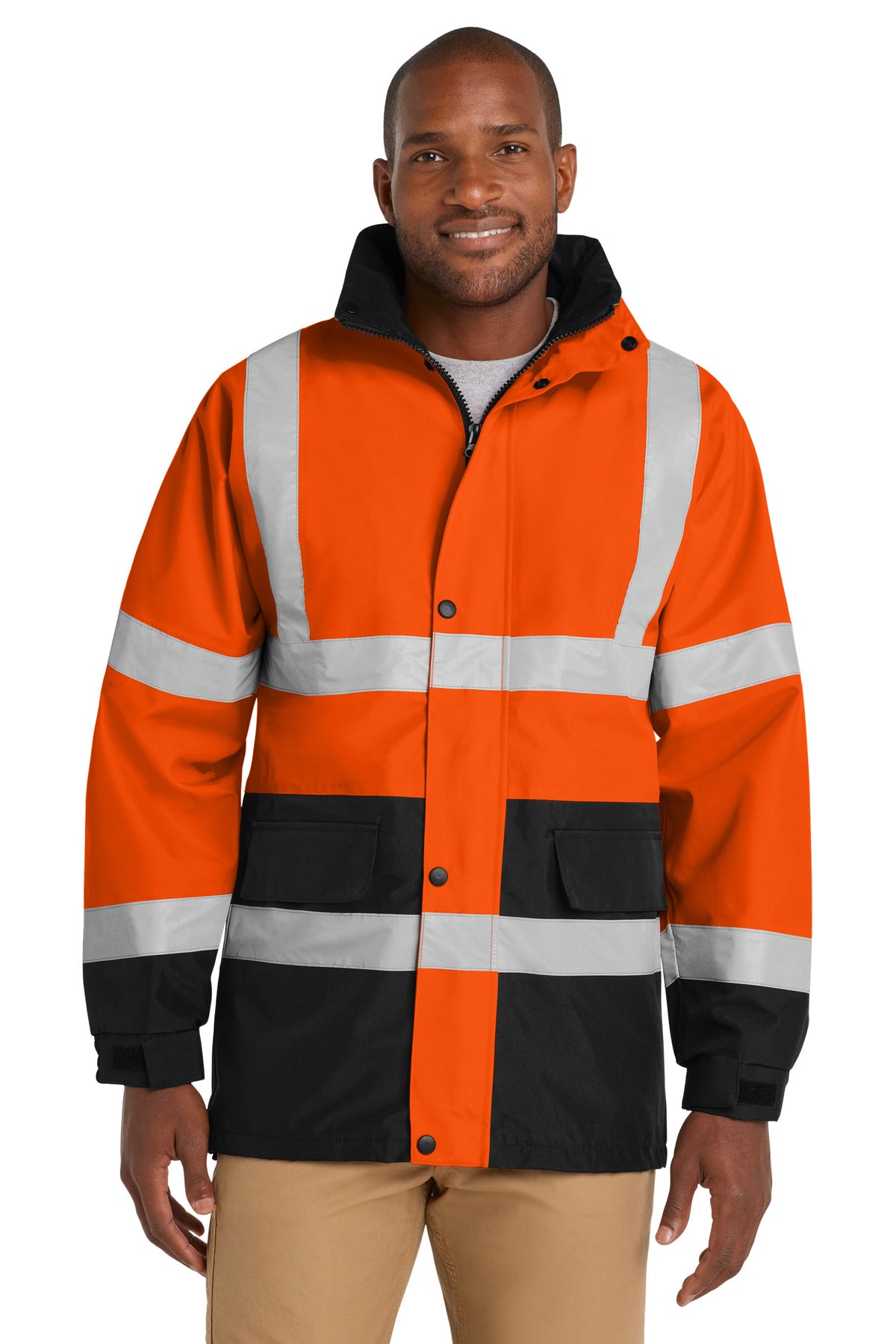 SanMar CSJ24_safetyorange_model_front.jpg