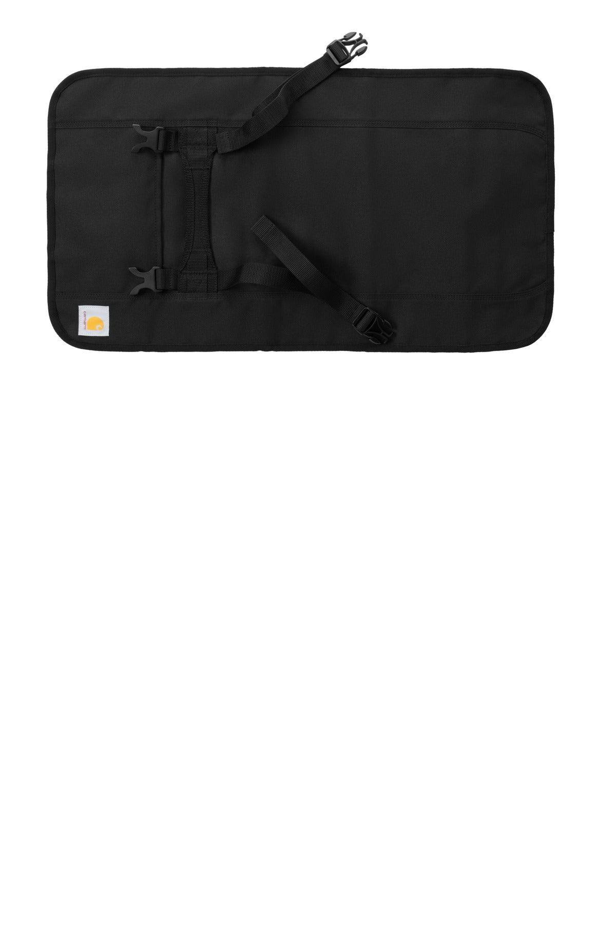 Front View of Black Carhartt 18-Pocket Utility Roll CTB0000484