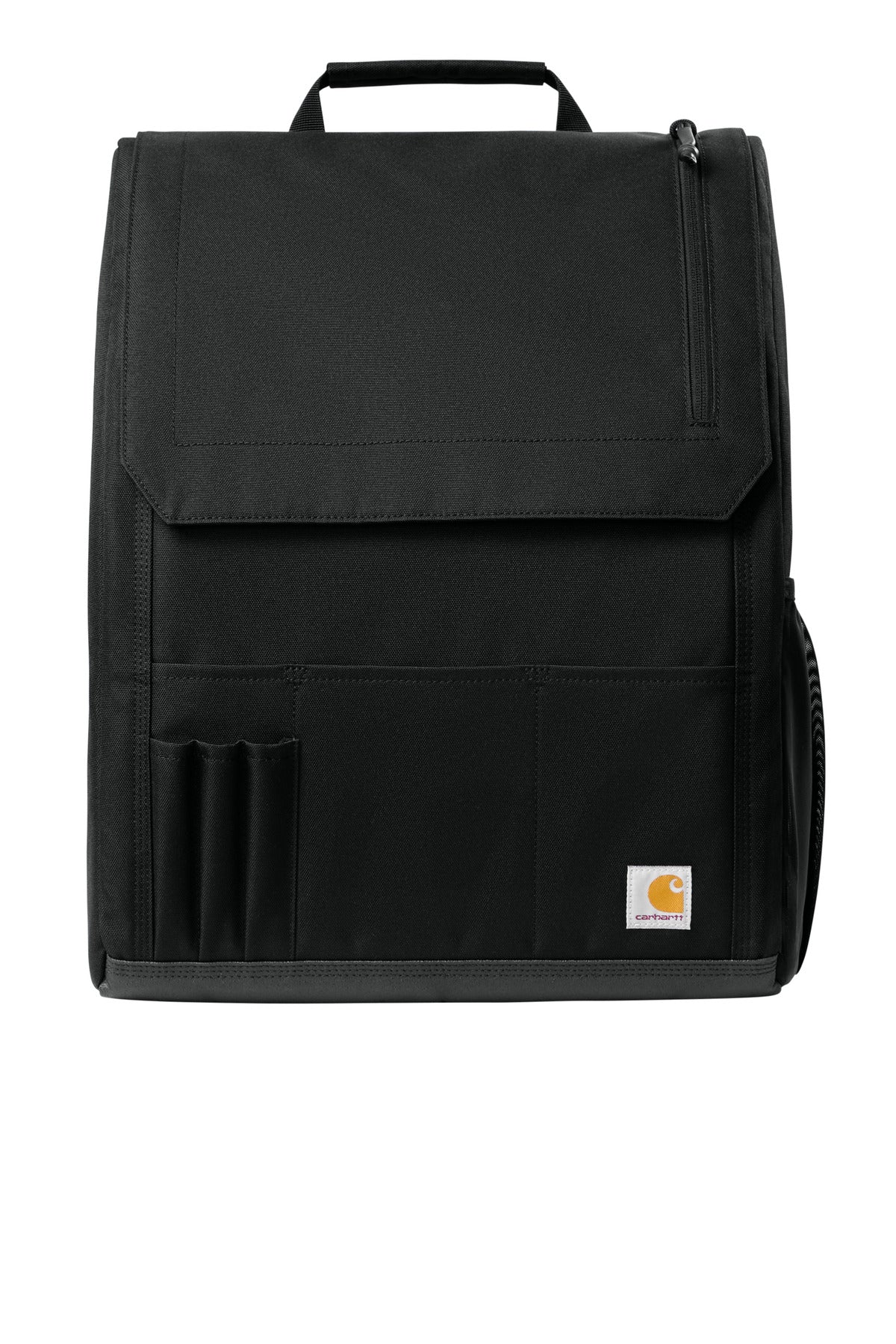 Front View of Black Carhartt Universal Seat Organizer CTC0001617