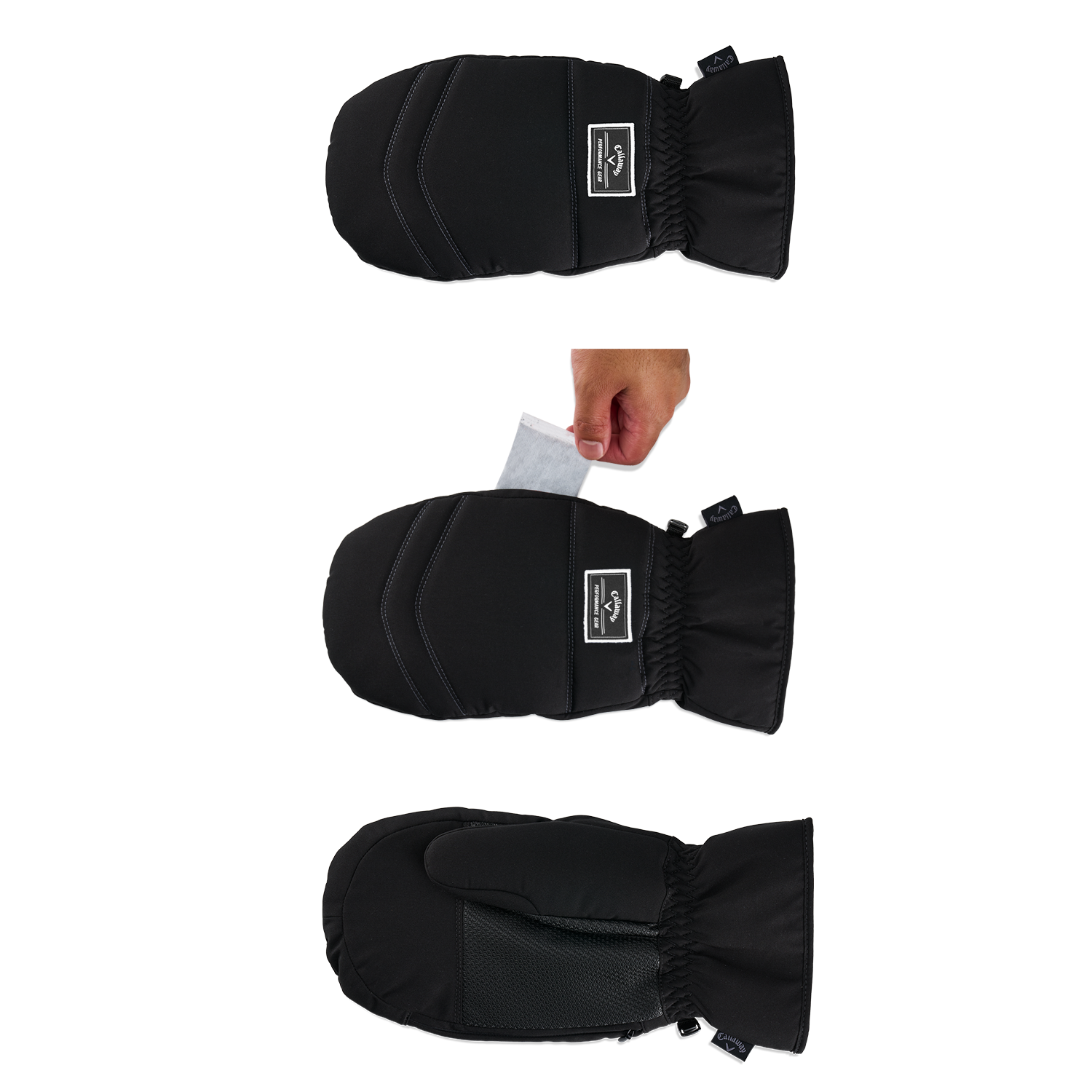 Black Callaway Thermal Mittens