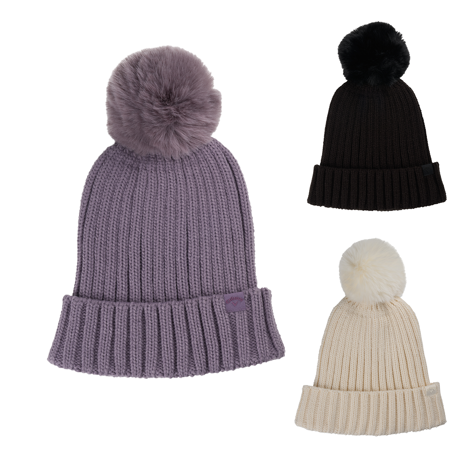 Black Callaway Women's Extended Season Beanie with Pom