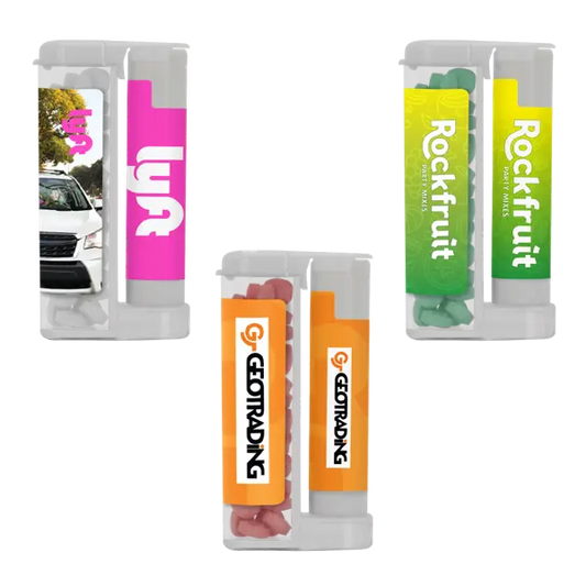 Sugar Free Mints in a Rectangular Flip-Top Duo w/ SPF 15 Lip Balm