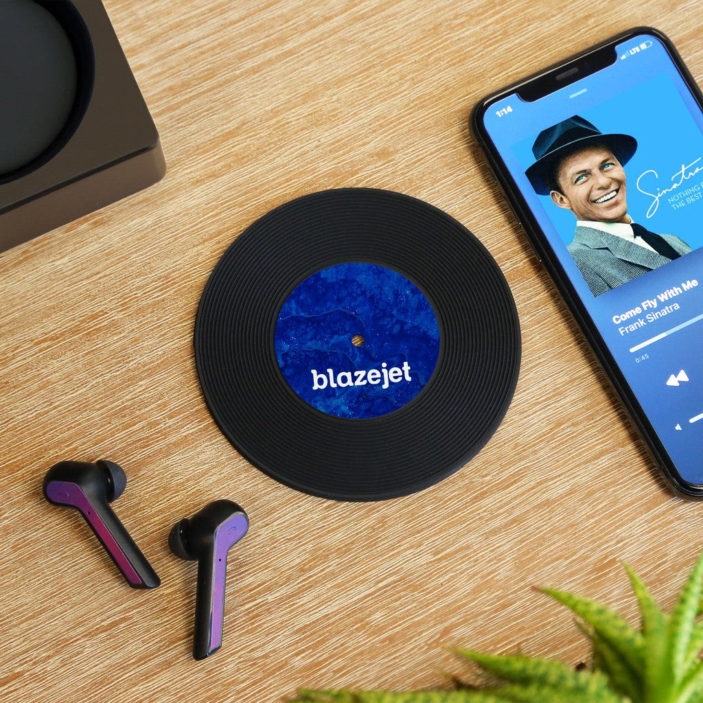4 Piece Record Coaster Set In Box