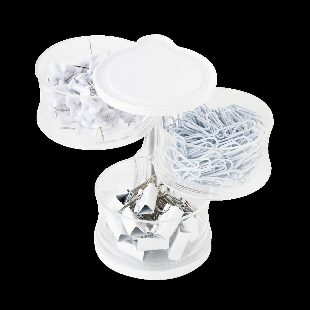 Tower of Clips and Push Pins