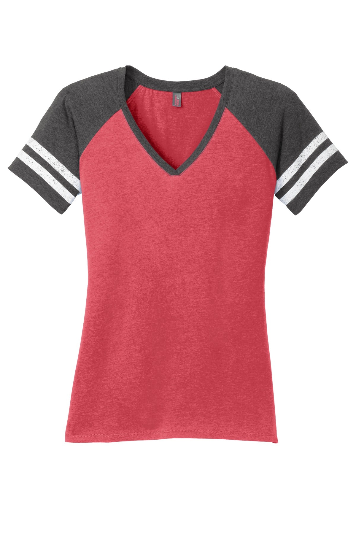 SanMar DM476_hthrdredhthrdcharcoal_flat_front.jpg?v=1762283459