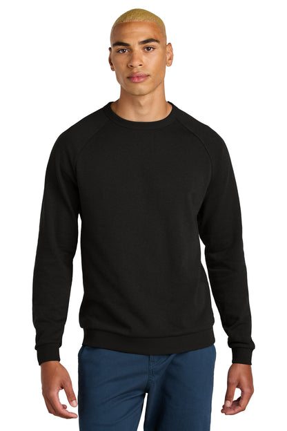 Front View of Black District Perfect Tri Fleece Crewneck Sweatshirt DT1304  - XS