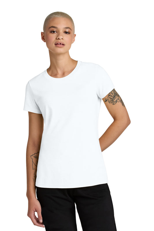Front View of BrtWhite District Women's Perfect Weight CVC Tee DT188  - 4XL