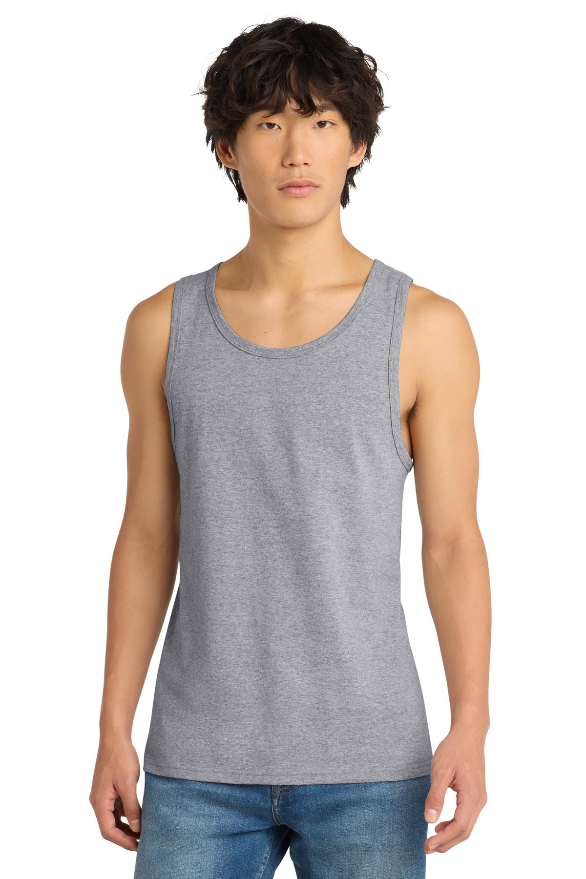 SanMar DT5300_heathergrey_model_front.jpg