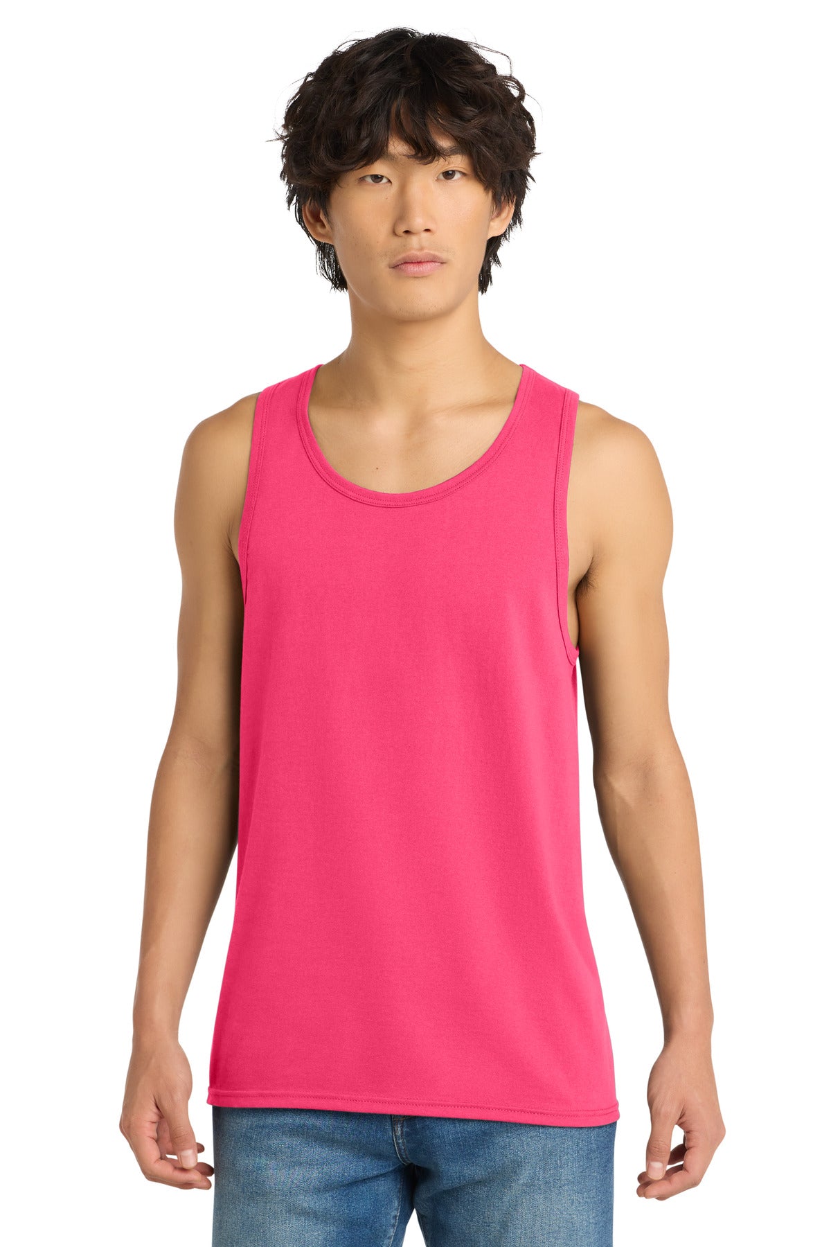 SanMar DT5300_neonpink_model_front.jpg