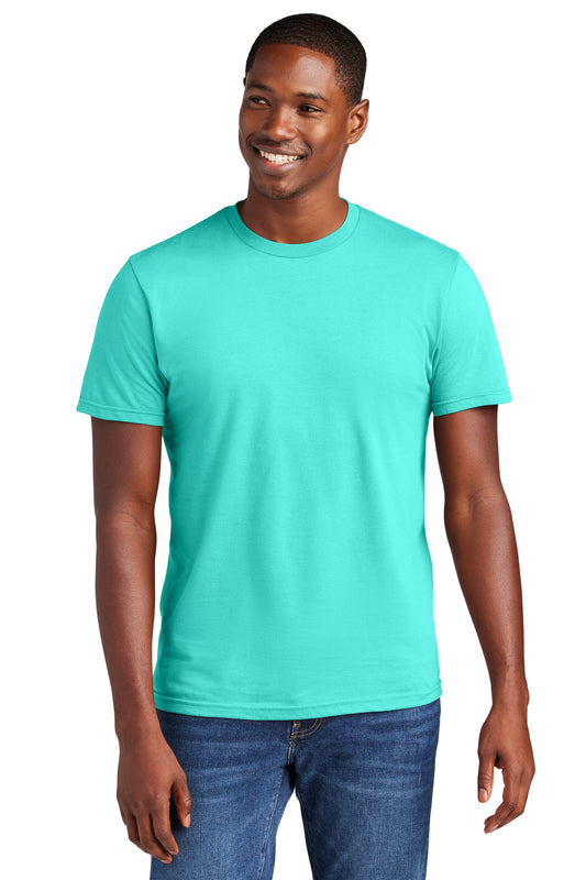 Front View of Aqua District Very Important Tee . DT6000  - XS