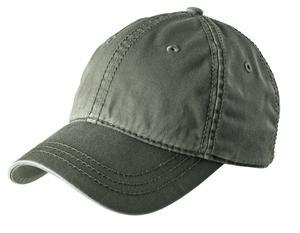Black District Thick Stitch Cap. DT610