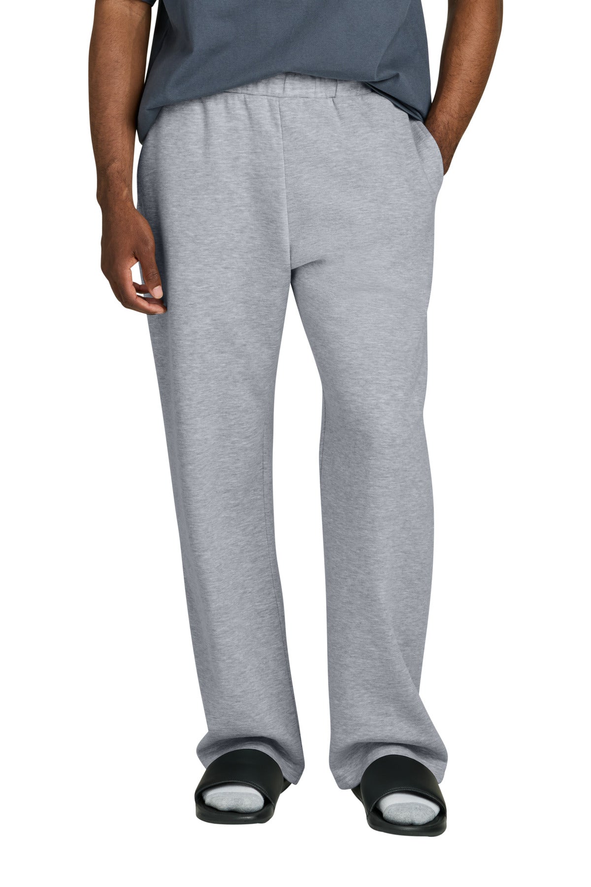 SanMar DT6117_lightheathergrey_model_front.jpg