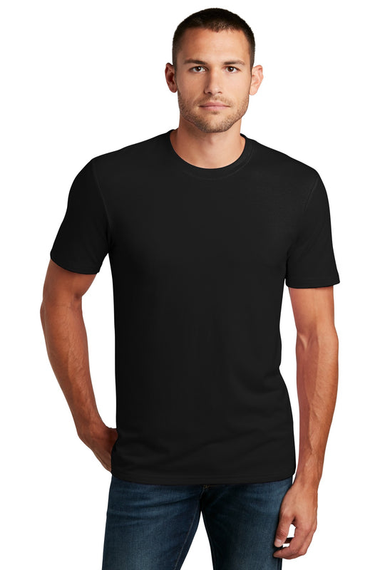 Front View of Black District Flex Tee DT7500  - XS