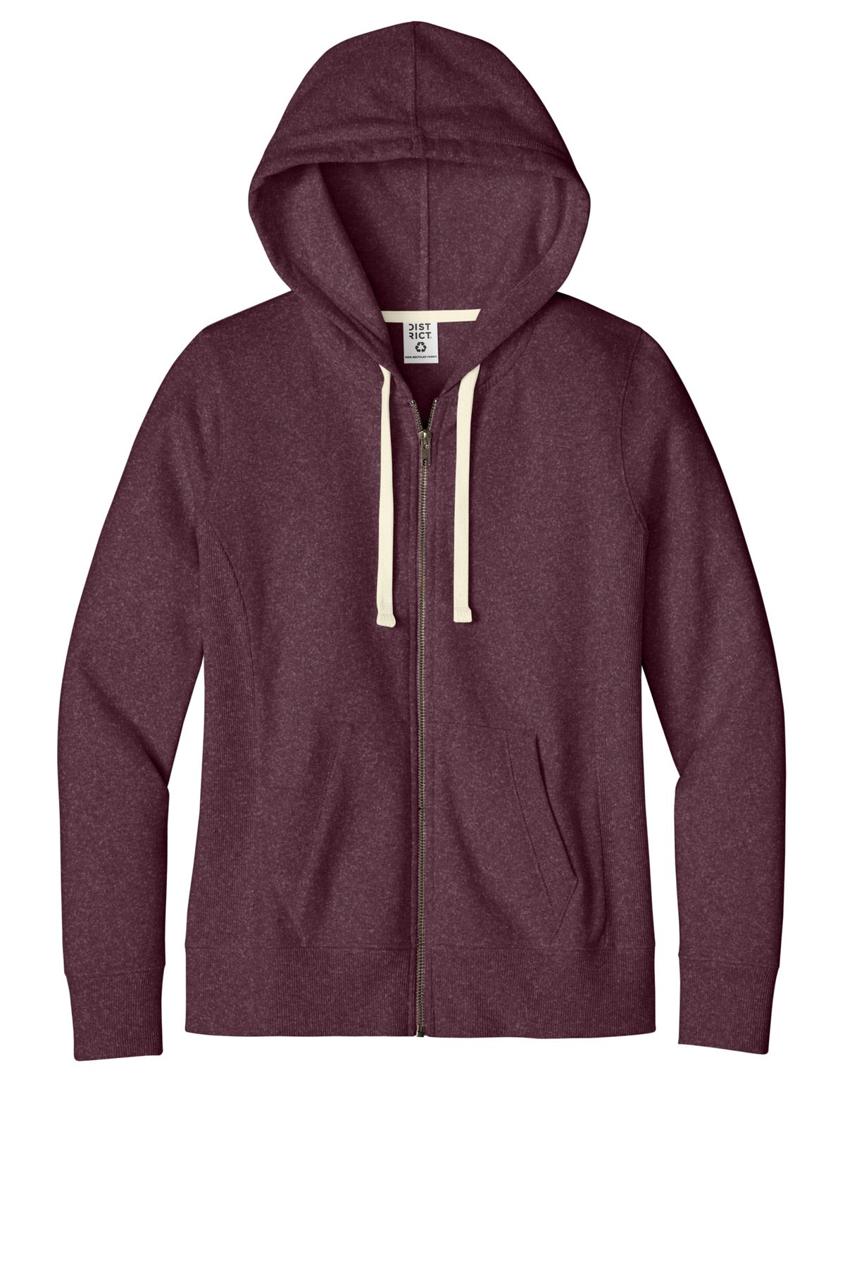 District Women's Re-Fleece Full-Zip Hoodie DT8103