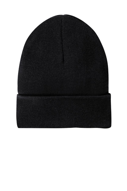 Front View of Black District Re-Beanie DT815