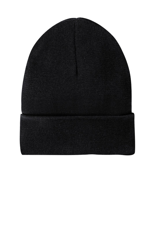 Front View of Black District Re-Beanie DT815