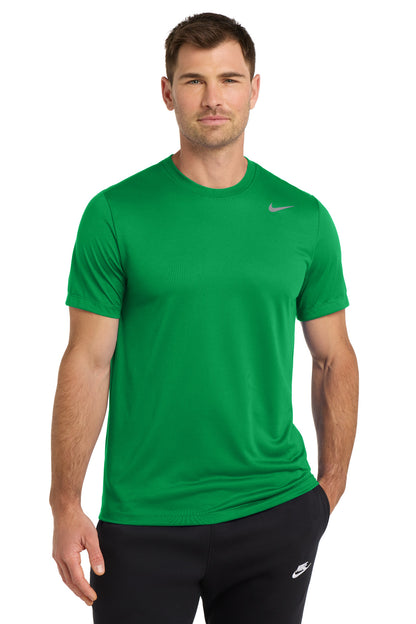 Front View of AppleGreen Nike Team rLegend Tee DV7299  - S