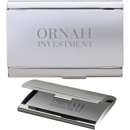 Silver Skeda I Business Card Case