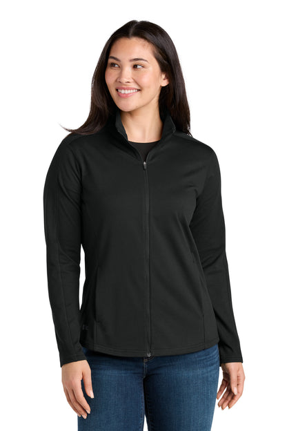 Front View of DeepBlack Eddie Bauer Women's Adventurer Full-Zip EB121  - XS