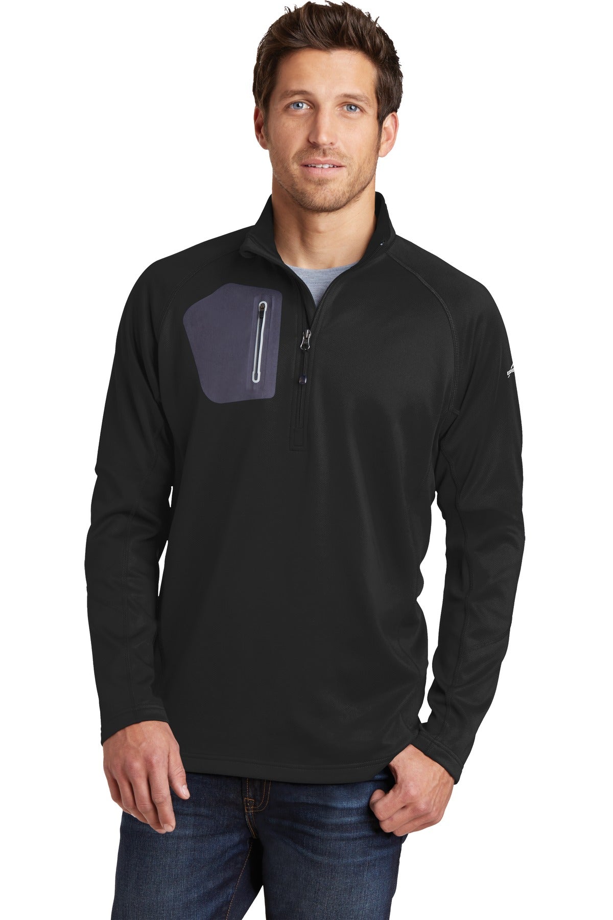 SanMar EB234_blackgreyprint_model_front_042015.jpg