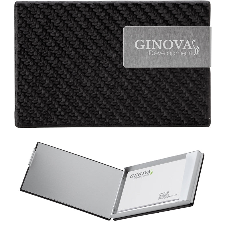 Black Pesaro Business Card Case
