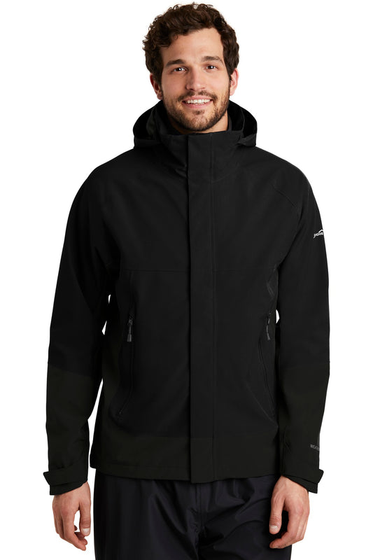 Front View of Black Eddie Bauer WeatherEdge Jacket. EB558  - XS