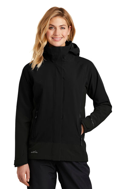 Front View of Black Eddie Bauer Women's WeatherEdge Jacket. EB559  - XS