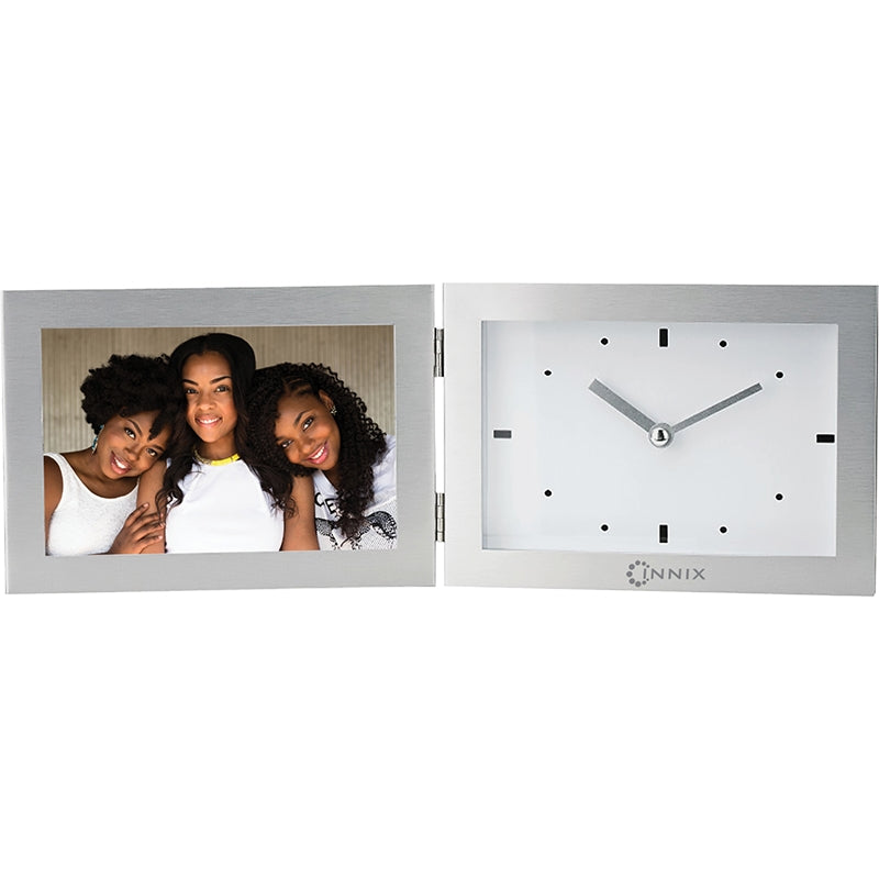 Aluminum Antimo Clock & Photo Frame