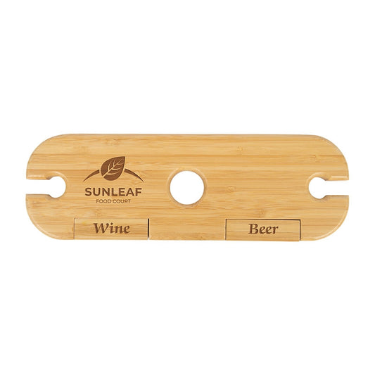 Natural Temecula 3-Piece Bamboo Wine Caddy