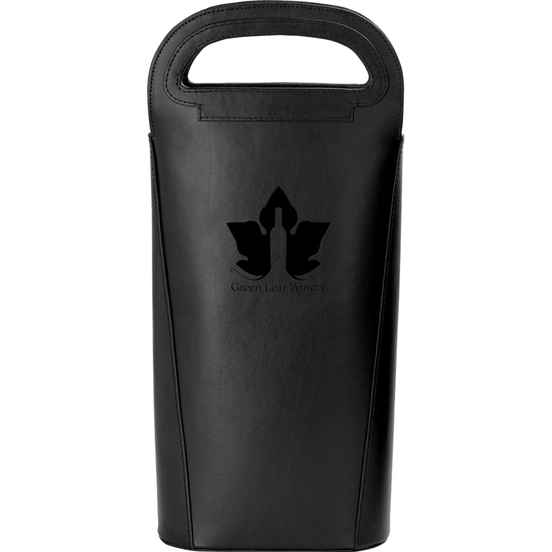 N/A Gioia II Leather Double Wine Carrier